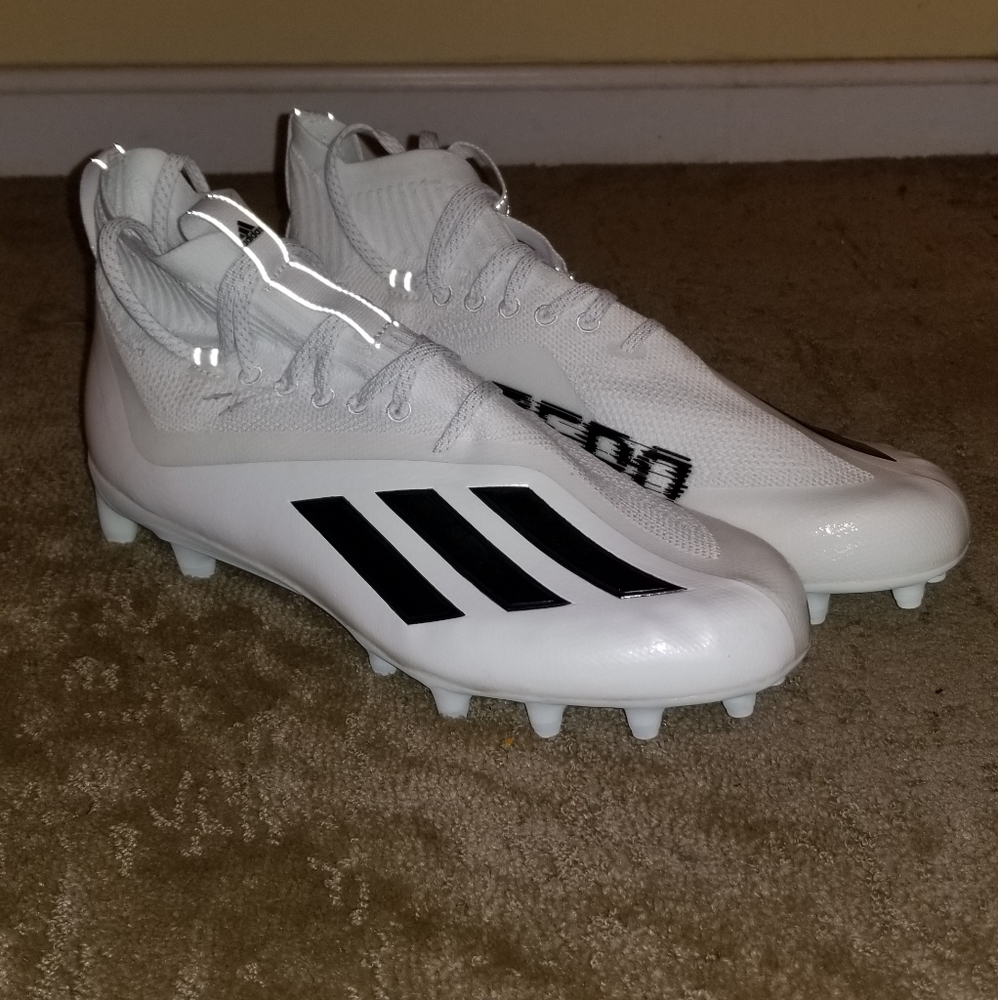 Adidas Adizero Primeknit White Black Football Cleats GW7995 Mens Size 11 NEW